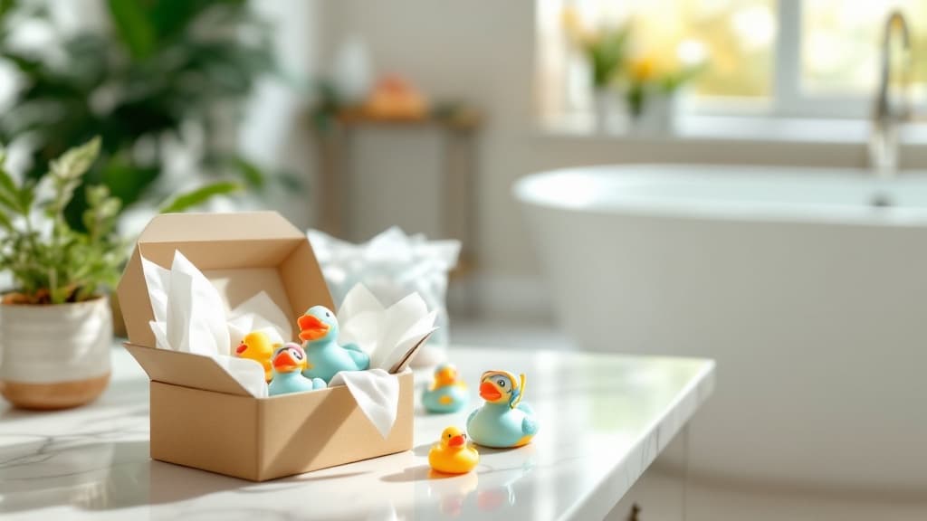 Rubber duck gift bundles ready for delivery